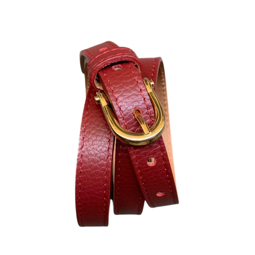 Women's leather belt