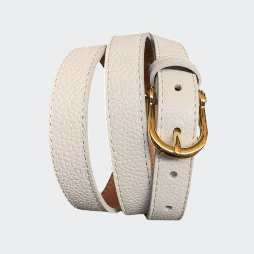 Cream ladies belt best sale