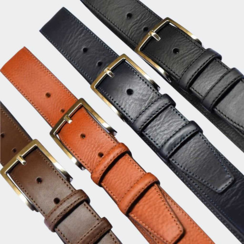 Men's leather belt